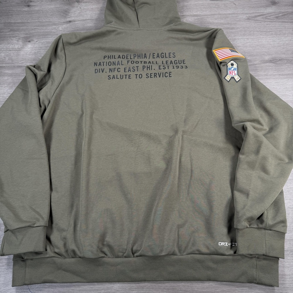 Nike Philadelphia Eagles Salute to Service Hoodie Authentic 3XL Tall 2025 READ - Picture 2 of 13